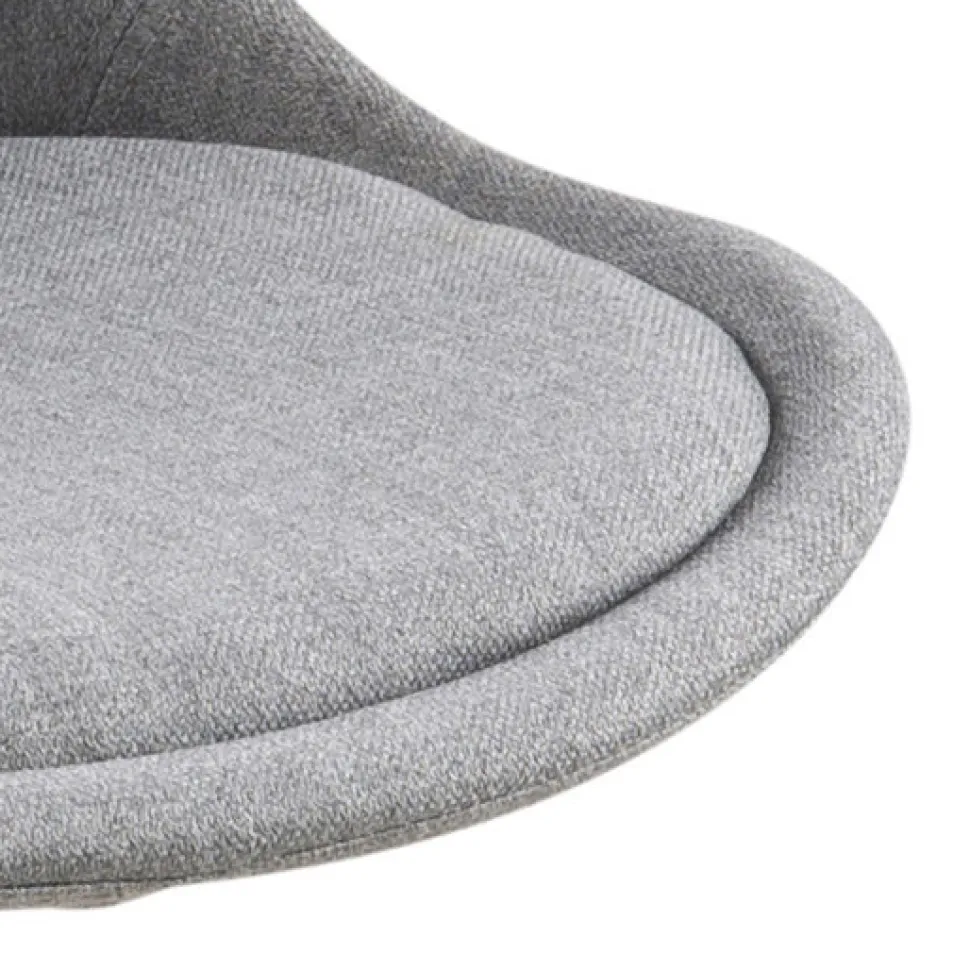 Zestaw 2 krzeseł Dima light grey tapicerowane