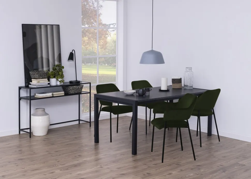 Zestaw 2 krzeseł Lima welurowych z podłokietnikami zielone