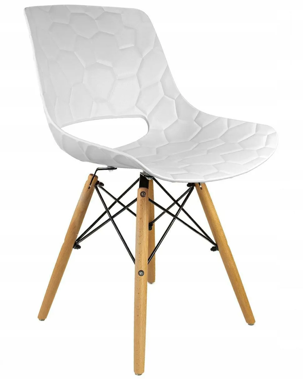 Zestaw 2 krzeseł Tortuga białe