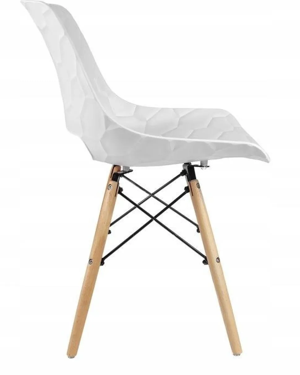 Zestaw 2 krzeseł Tortuga białe