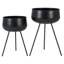 Zestaw 2 kwietników Ardola czarne