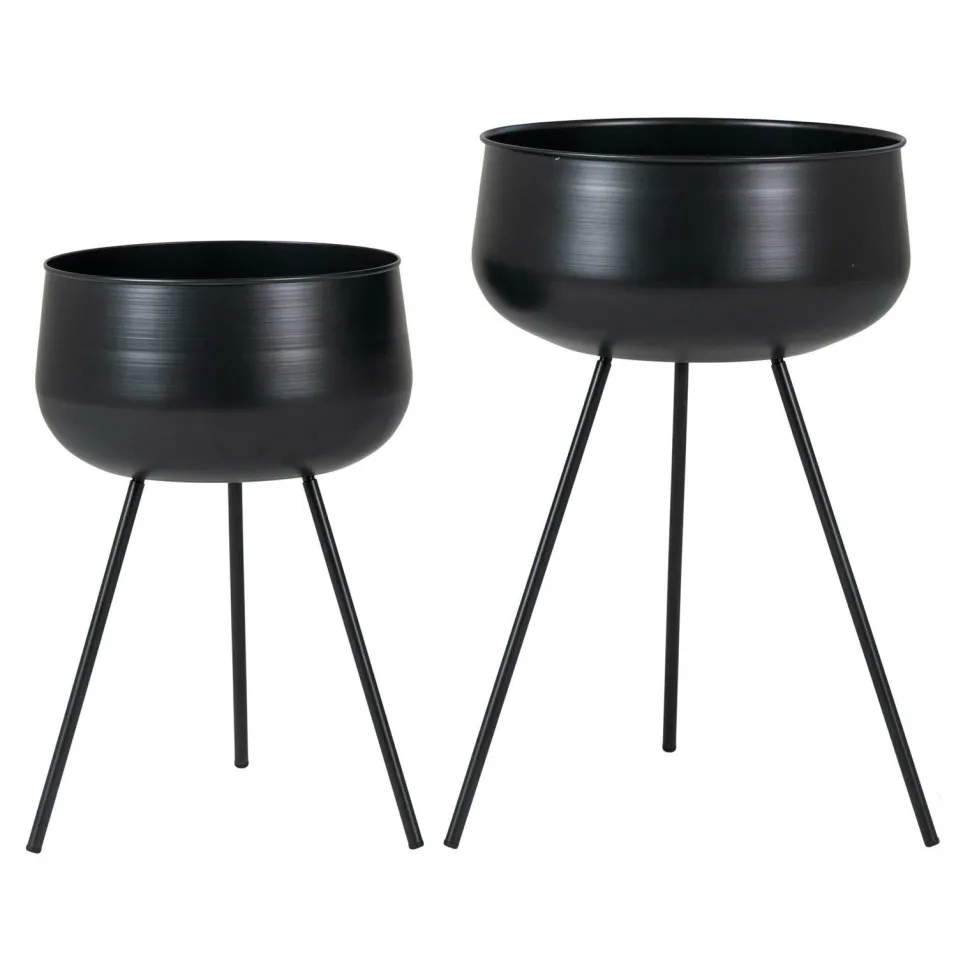 Zestaw 2 kwietników Ardola czarne