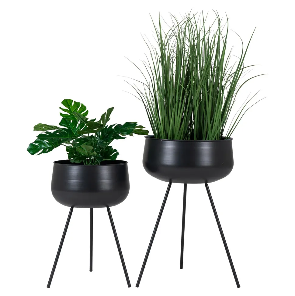 Zestaw 2 kwietników Ardola czarne