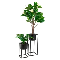 Zestaw 2 kwietników Marla czarne