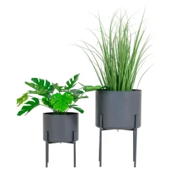 Zestaw 2 kwietników Pawia szare