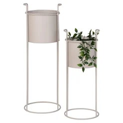 Zestaw 2 kwietników Rabo beżowe