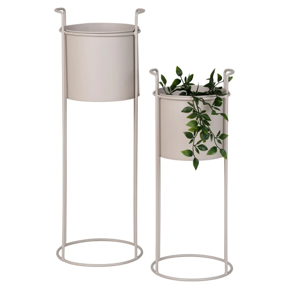 Zestaw 2 kwietników Rabo beżowe