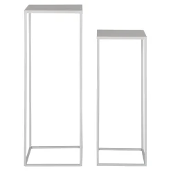 Zestaw 2 kwietników/stolików Beja szare