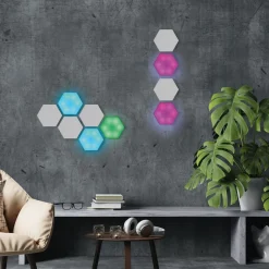 Zestaw 2 lamp ściennych Hexagonal