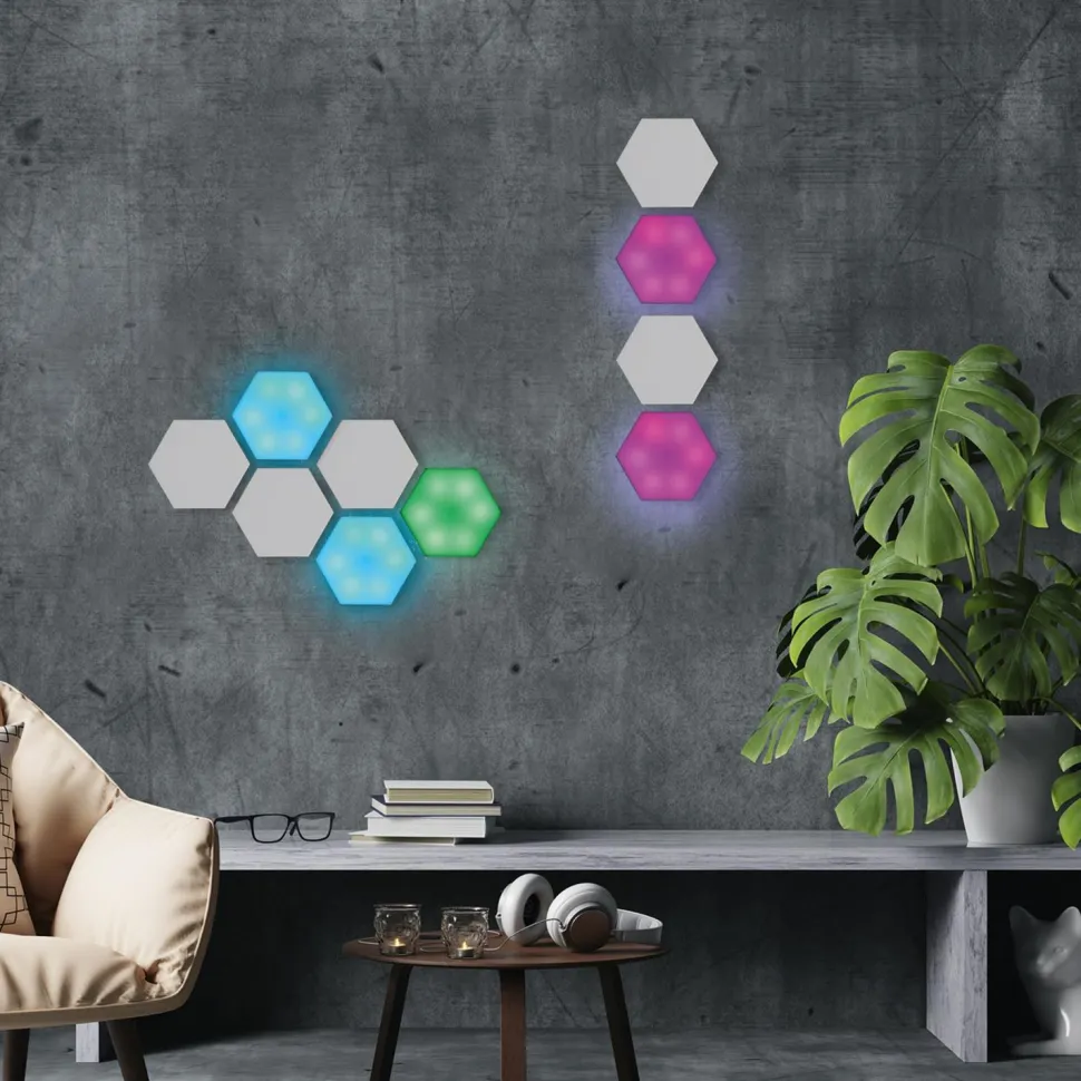 Zestaw 2 lamp ściennych Hexagonal