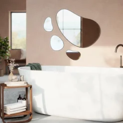 Zestaw 3 luster Hubba Pebble metal