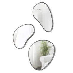 Zestaw 3 luster Hubba Pebble metal