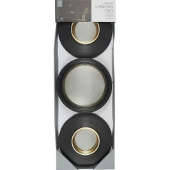 Zestaw 3 luster Oko czarne