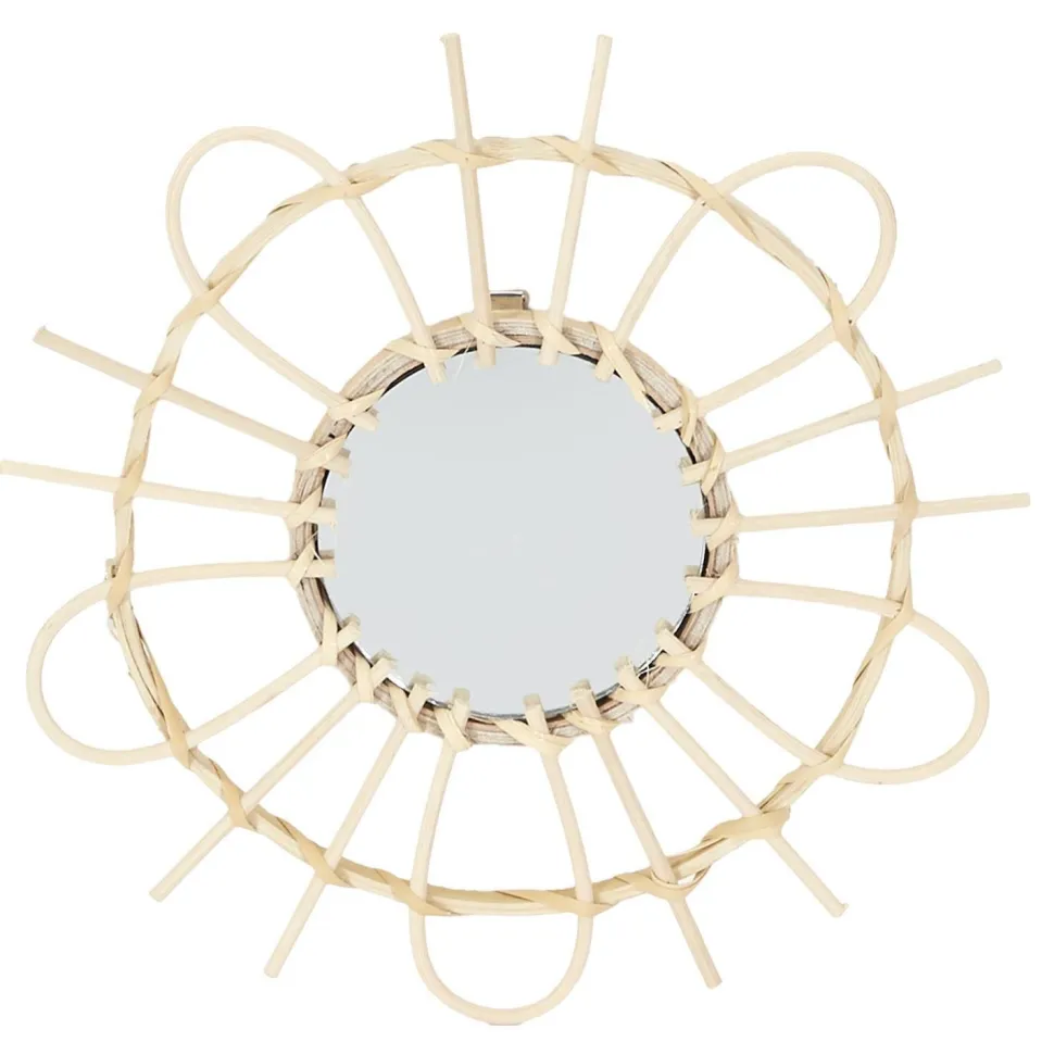 Zestaw 3 luster rattanowych Lipsi