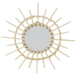 Zestaw 3 luster rattanowych Lipsi