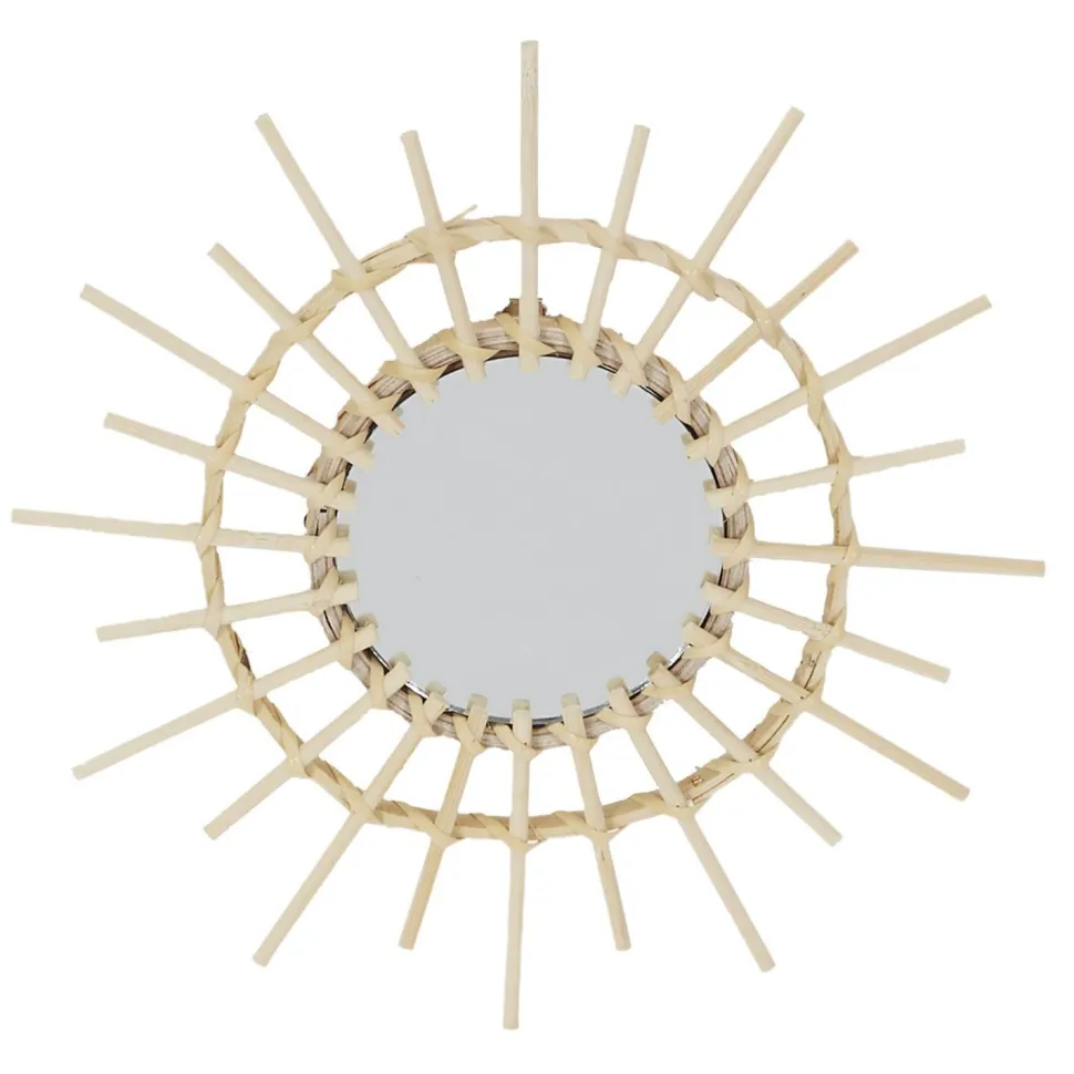 Zestaw 3 luster rattanowych Lipsi