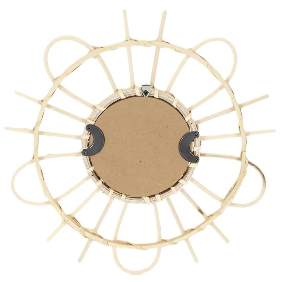 Zestaw 3 luster rattanowych Lipsi