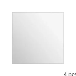 Zestaw 4 luster samoprzylepnych kwadratowe
