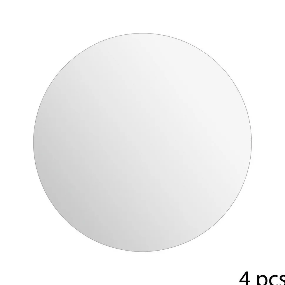 Zestaw 4 luster samoprzylepnych okrągłych