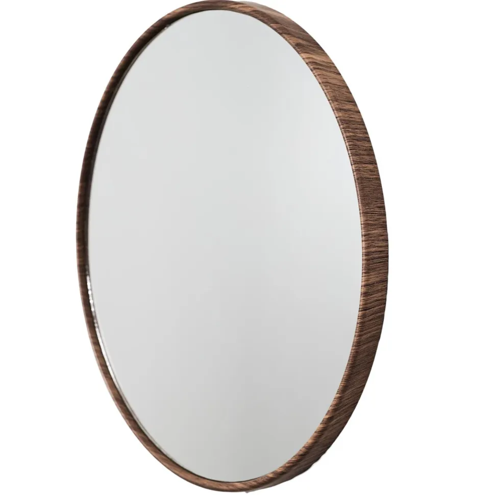 Zestaw 3 luster Toronto, okrągłych, orzech 26cm