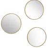 Zestaw 3 luster Toronto złotych,          okrągłych 26cm