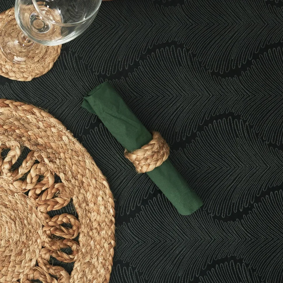 Zestaw 4 obrączek na serwetki jutowe