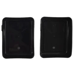 Zestaw 7 organizerów czarne/czerwone