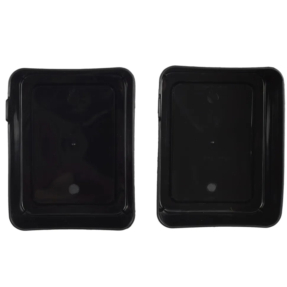 Zestaw 7 organizerów czarne/czerwone