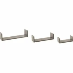 Zestaw 3 półek Edge dąb szary