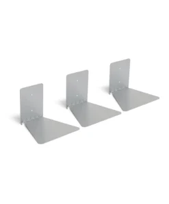 Zestaw 3 półek na książki, L, CONCEAL szare