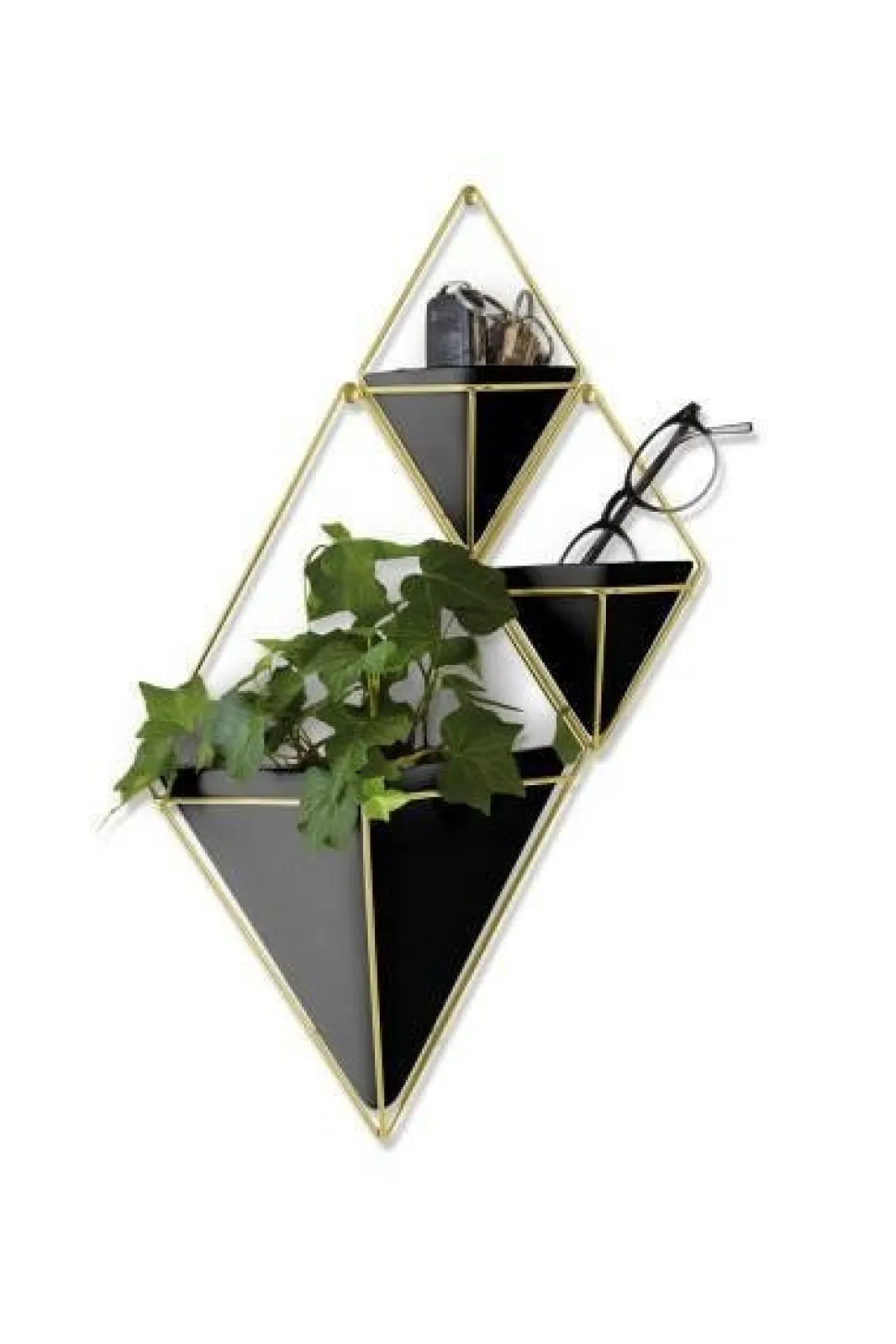 Zestaw 2 pojemników S Trigg czarny/złoty