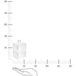 Zestaw 2 pojemników Selena transparentny