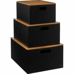 Zestaw 3 pudełek Bava czarne