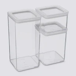 Zestaw 3 pudełek Eske transparentne