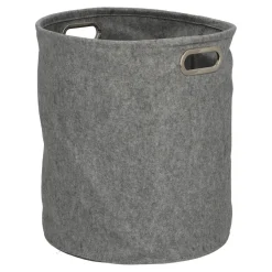 Zestaw 2 pudełek filcowych okragłe szare