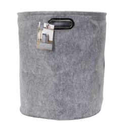 Zestaw 2 pudełek filcowych okragłe szare