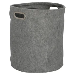 Zestaw 2 pudełek filcowych okragłe szare