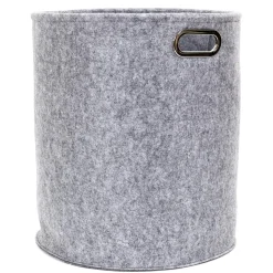 Zestaw 2 pudełek filcowych okragłe szare