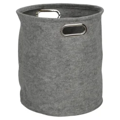 Zestaw 2 pudełek filcowych okragłe szare