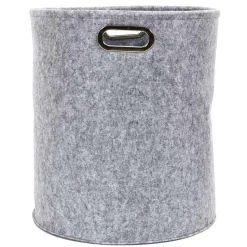 Zestaw 2 pudełek filcowych okragłe szare