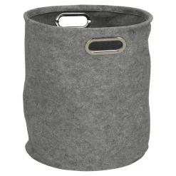 Zestaw 2 pudełek filcowych okragłe szare