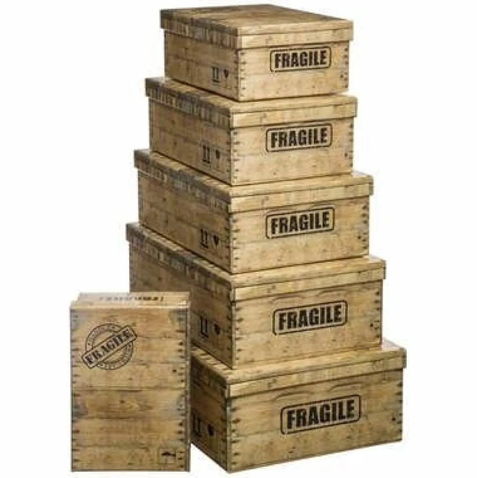 Zestaw 6 pudełek Fragile