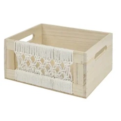 Zestaw 3 pudełek Gigogne boho plecione