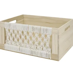 Zestaw 3 pudełek Gigogne boho plecione