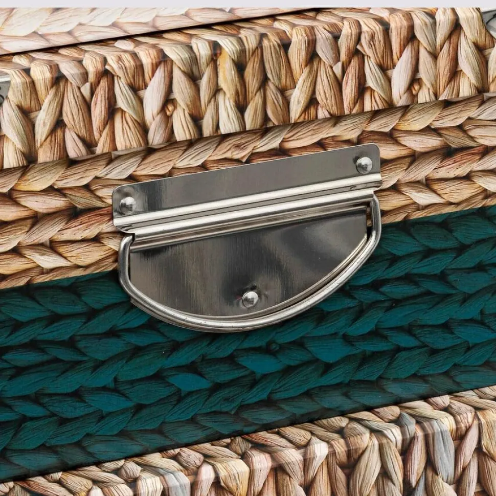 Zestaw 6 pudełek naturalne/zielone