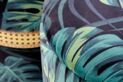 Zestaw 2 puf Dadra zielone ze schowkiem