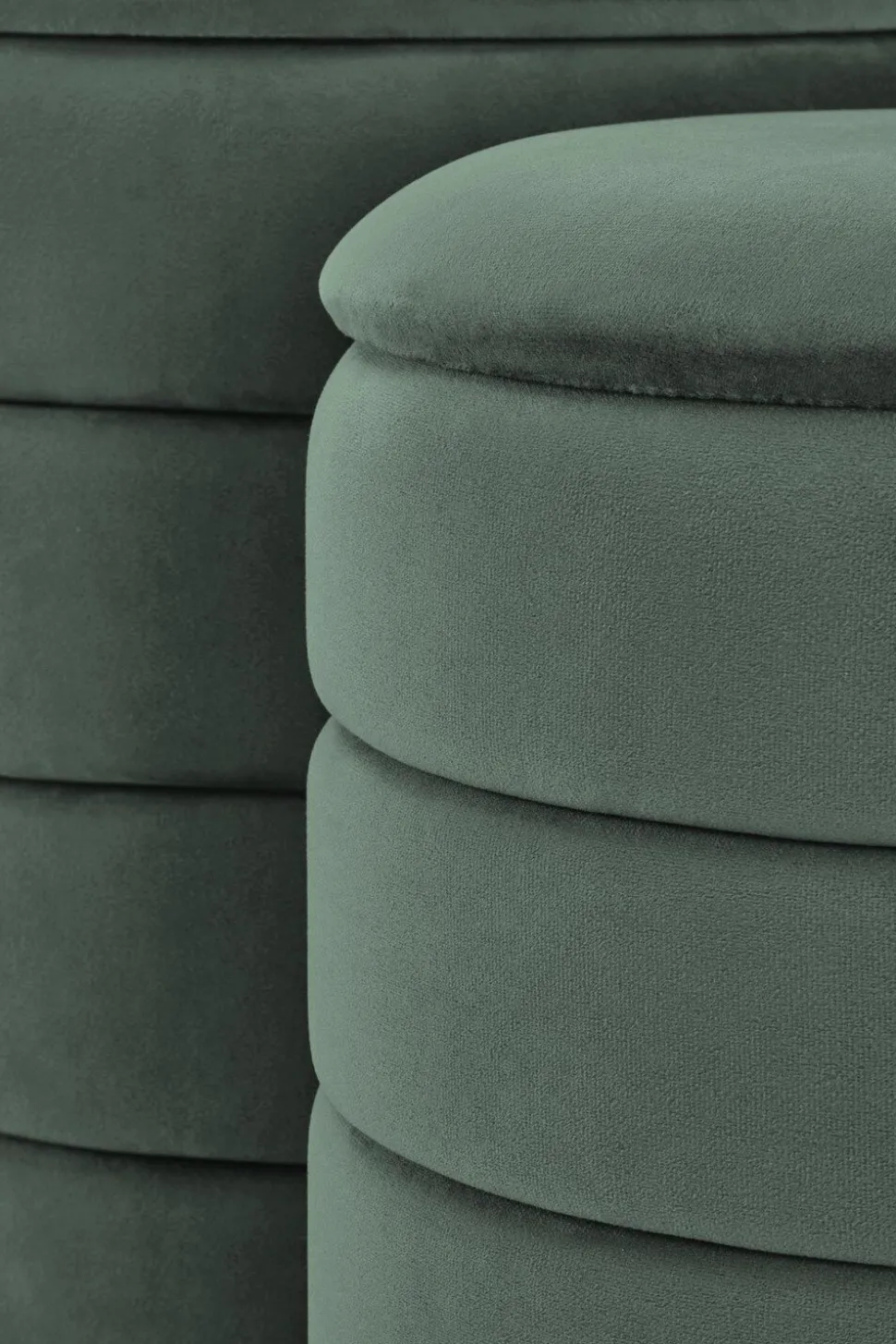 Zestaw 2 puf Gabael zielony