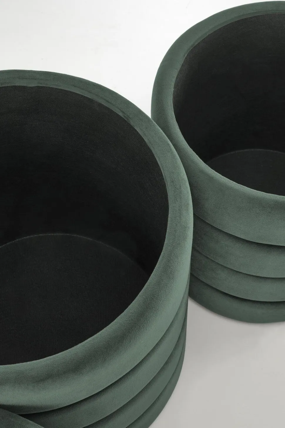 Zestaw 2 puf Gabael zielony