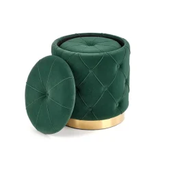 Zestaw 2 puf Grena ze schowkiem zielone