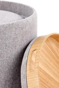 Zestaw 2 puf Valo szare